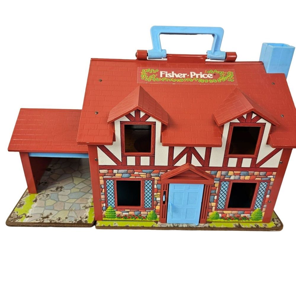 Vintage Fisher Price‎ Little People Tudor Play House 952 (1980's) GUC